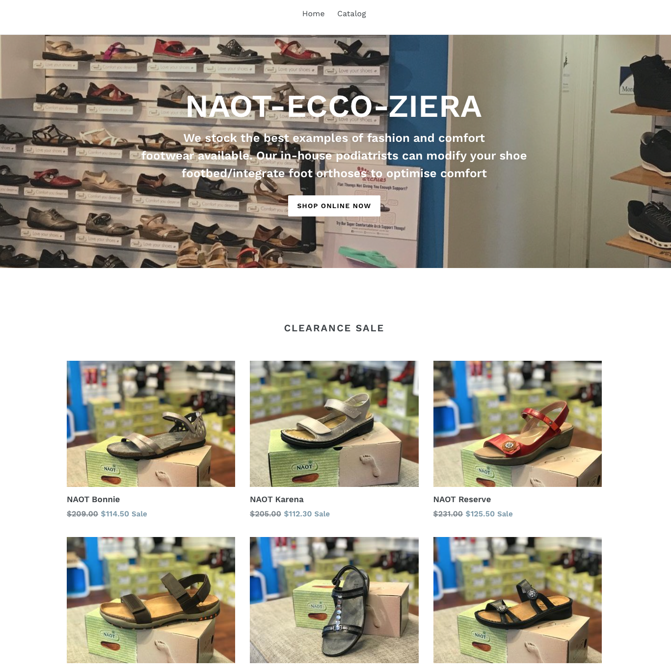 Buy shoes online on the Mornington Peninsula